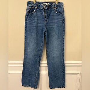 Garage Denim Blue Straight Leg Jeans